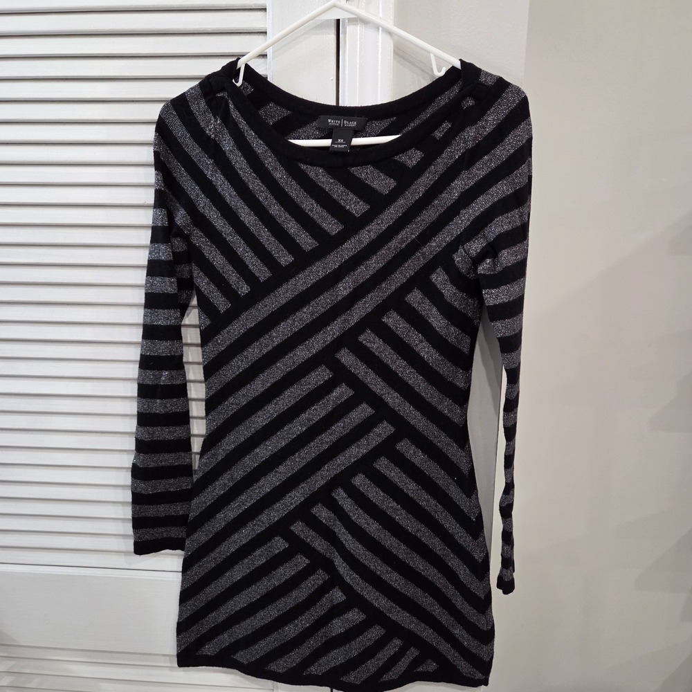 Womens White House Black Market Long-Sleeve Knit Dress Size XS